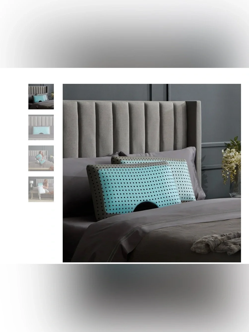 Malouf Carboncool Pillow with shoulder cut out